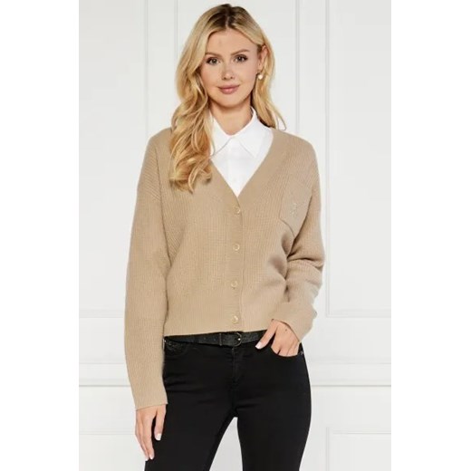 Tommy Hilfiger Wełniany kardigan | Regular Fit ze sklepu Gomez Fashion Store w kategorii Swetry damskie - zdjęcie 174047814