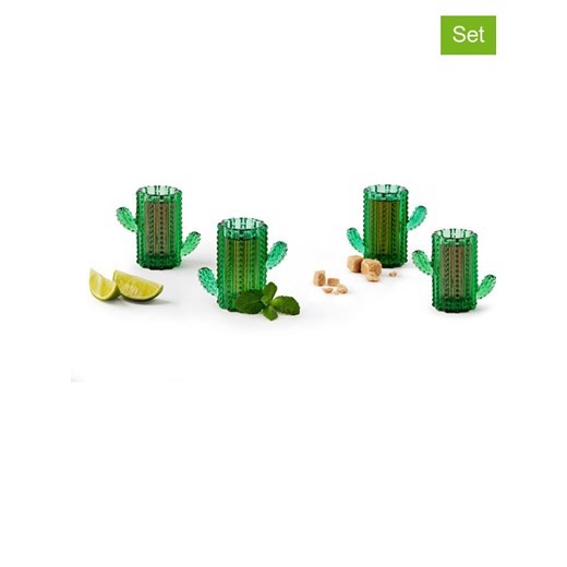 Trendy Kitchen by EXCÉLSA Kieliszek (4 szt.) w kolorze zielonym do likieru - 50 Trendy Kitchen By Excélsa onesize okazja Limango Polska