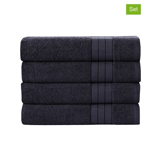 Good Morning Ręczniki (4 szt.) w kolorze czarnym do rąk ze sklepu Limango Polska w kategorii Ręczniki - zdjęcie 174047982