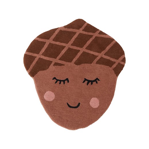 OYOY mini Dywan &quot;Acorn&quot; w kolorze jasnobrązowym - 90 x 90 cm ze sklepu Limango Polska w kategorii Tekstylia dziecięce - zdjęcie 174048160