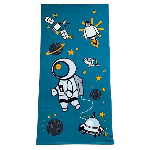 Le Comptoir de la Plage Ręcznik plażowy &quot;Galactic&quot; w kolorze niebieskim - 140 x 70 cm ze sklepu Limango Polska w kategorii Ręczniki - zdjęcie 174048274