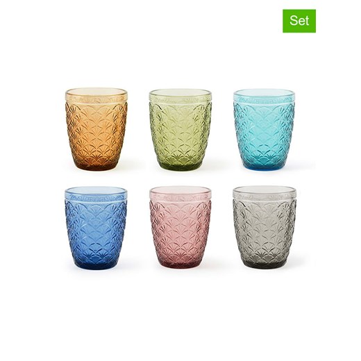 Trendy Kitchen by EXCÉLSA Szklanki (6 szt.) &quot;Ginkgo&quot; w różnych kolorach - 300 ml ze sklepu Limango Polska w kategorii Szklanki - zdjęcie 174048363