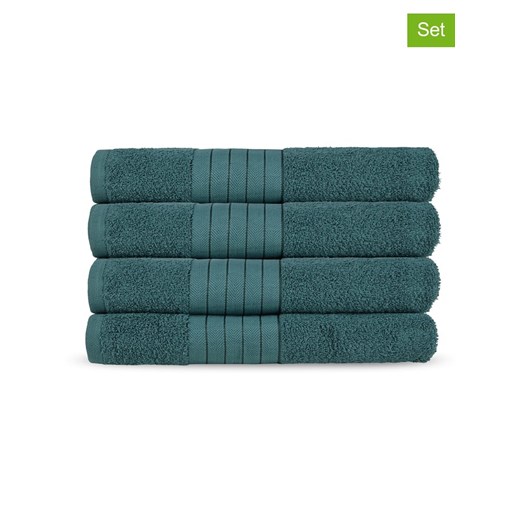 Good Morning Ręczniki (4 szt.) w kolorze zielonym do rąk ze sklepu Limango Polska w kategorii Ręczniki - zdjęcie 174048672