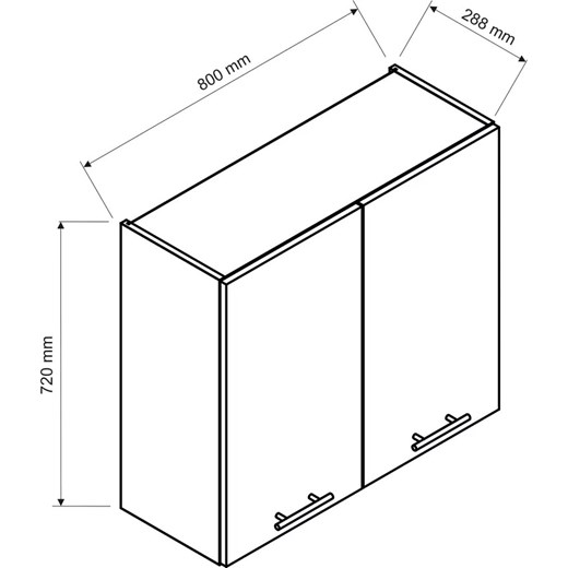 Wisząca szafka z suszarką 80 cm - Carbon 36X Elior One Size Edinos.pl