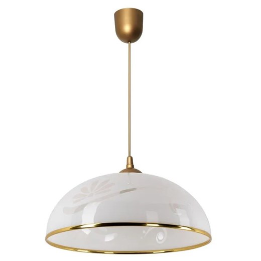 Biało Złota Kuchenna Lampa Wisząca D0-P12 ze sklepu Edinos.pl w kategorii Lampy wiszące - zdjęcie 174050124
