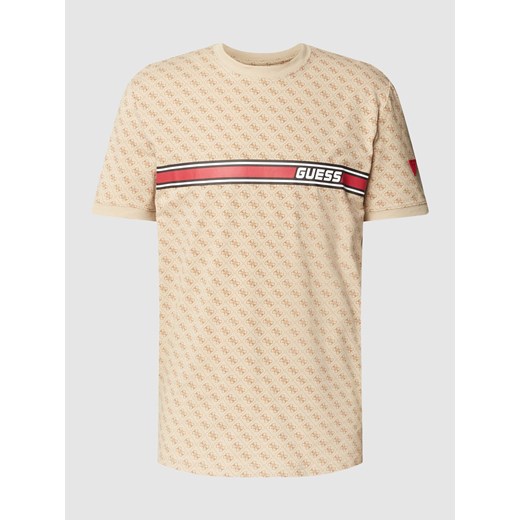 T-shirt z logo na całej powierzchni model ‘JAMEY’ ze sklepu Peek&Cloppenburg  w kategorii T-shirty męskie - zdjęcie 174053033