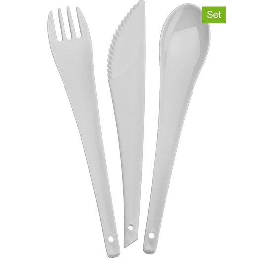 koziol Zestawy sztućców (2 szt.) &quot;Rio&quot; w kolorze szarym - dł. 19 cm ze sklepu Limango Polska w kategorii Sztućce - zdjęcie 174055014