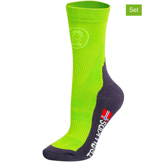 Trollkids Skarpety trekkingowe (2 pary) "Mid Cut Socks II" w kolorze Trollkids 23-26 okazja Limango Polska