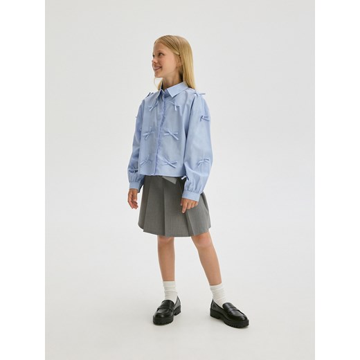 Reserved - Koszula z kokardkami - jasnoniebieski Reserved 164 (13 lat) Reserved