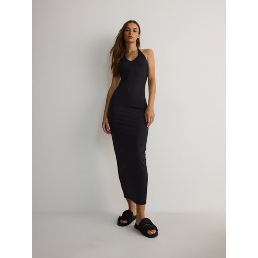 Reserved - Sukienka midi - czarny ze sklepu Reserved w kategorii Sukienki - zdjęcie 174060063