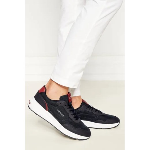 Buty sportowe męskie Tommy Hilfiger jesienne z tworzywa sztucznego sznurowane