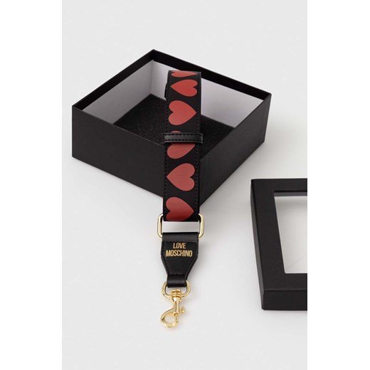 Pasek czarny Love Moschino 