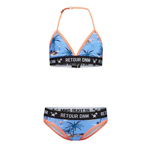 Retour Bikini &quot;Lavina&quot; w kolorze czarno-niebiesko-pomarańczowym ze sklepu Limango Polska w kategorii Stroje kąpielowe - zdjęcie 174064012