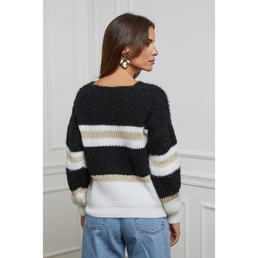 L&apos;armoire de Suzette Sweter w kolorze czarno-białym L'armoire De Suzette 34/36 wyprzedaż Limango Polska