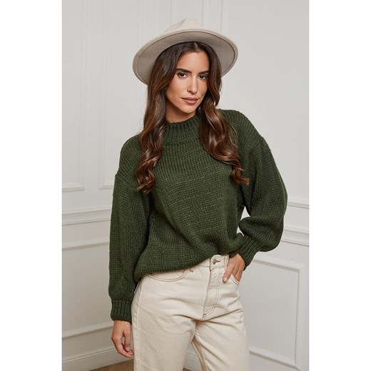 L&apos;armoire de Suzette Sweter w kolorze khaki L'armoire De Suzette 36/38 okazja Limango Polska