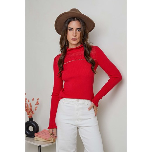 Soft Cashmere Sweter w kolorze czerwonym ze sklepu Limango Polska w kategorii Swetry damskie - zdjęcie 174066983