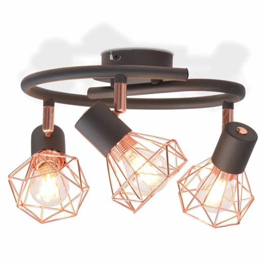 Okrągła lampa sufitowa LED w stylu industrialnym - EX34 N2-C07 ze sklepu Edinos.pl w kategorii Lampy sufitowe - zdjęcie 174070933