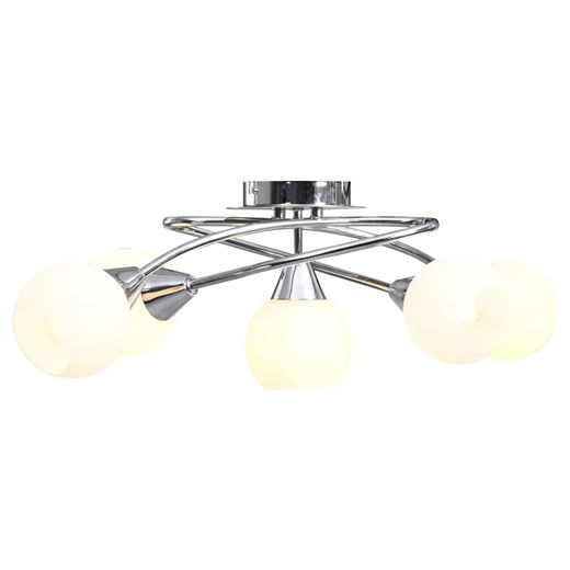 Lampa sufitowa ceramiczna z okrągłymi kloszami - EX215-Hefi ze sklepu Edinos.pl w kategorii Lampy sufitowe - zdjęcie 174070984