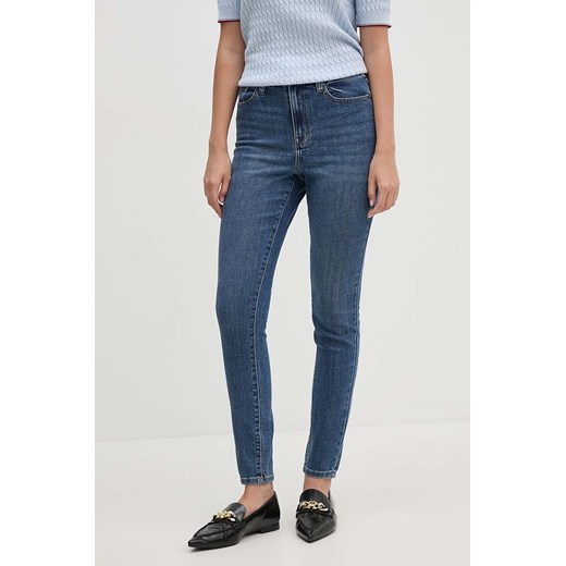 Dkny jeansy damskie kolor niebieski DJ4B4002 ze sklepu ANSWEAR.com w kategorii Jeansy damskie - zdjęcie 174073004