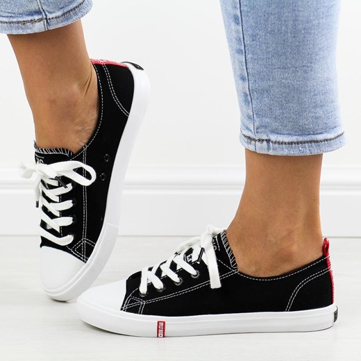 Czarne trampki damskie Big Star Ff274085 ze sklepu suzana.pl w kategorii Trampki damskie - zdjęcie 174076163