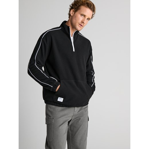 Spodnie męskie szare Sinsay jesienne z elastanu 