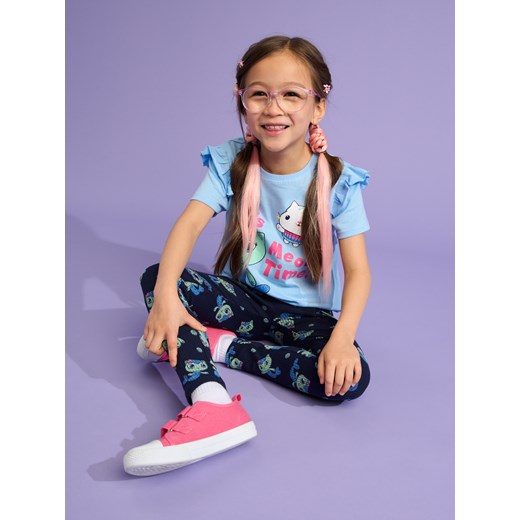 Sinsay - Legginsy Koci domek Gabi - granatowy Sinsay 98 Sinsay