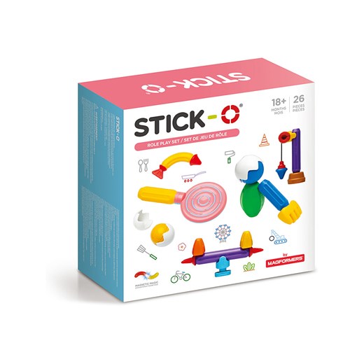 STICK-O 26-częściowy zestaw magnetyczny &quot;STICK-O Role Play&quot; - 18 m+ ze sklepu Limango Polska w kategorii Zabawki - zdjęcie 174079162