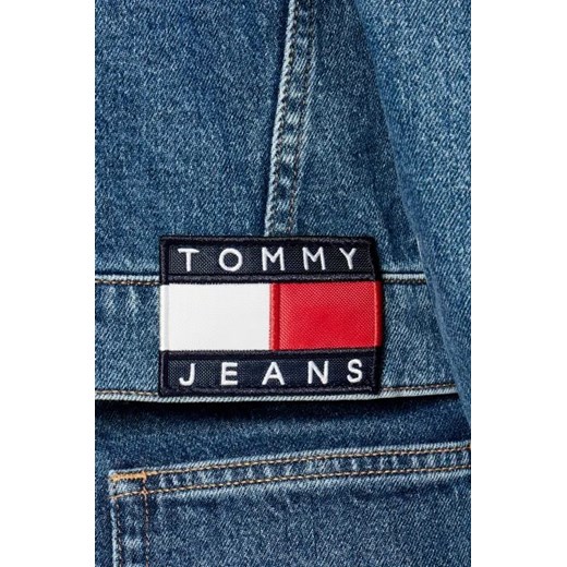Kurtka damska niebieska Tommy Jeans z elastanu bez kaptura casual
