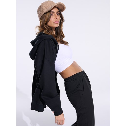 Sinsay - Bluza z kapturem - czarny Sinsay L Sinsay