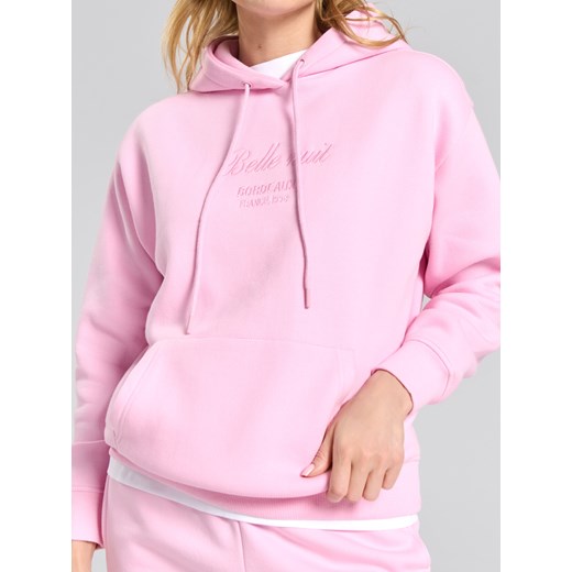 Sinsay - Bluza z kapturem - różowy Sinsay S Sinsay