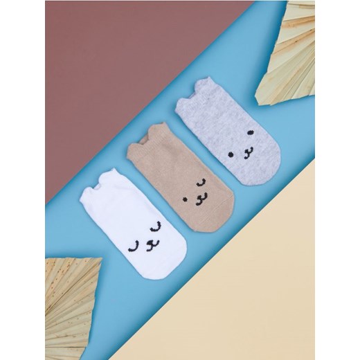 Sinsay - Skarpetki 3 pack - wielobarwny ze sklepu Sinsay w kategorii Skarpetki dziecięce - zdjęcie 174082544