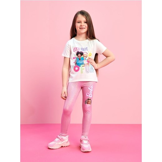 Sinsay - Legginsy Barbie - srebrny ze sklepu Sinsay w kategorii Spodnie dziewczęce - zdjęcie 174082564