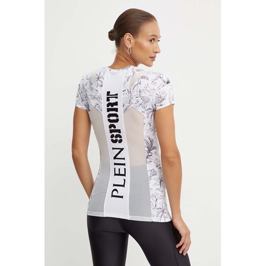 PLEIN SPORT t-shirt damski kolor biały FADC WTK3355 STE003N ze sklepu ANSWEAR.com w kategorii Bluzki damskie - zdjęcie 174083564