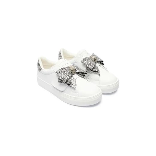 Buty sportowe dziecięce Kurt Geiger na rzepy białe tkaninowe