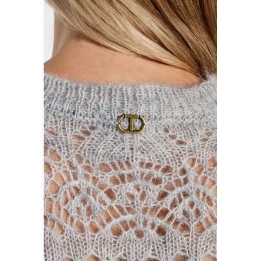 Sweter damski Twinset z okrągłym dekoltem 
