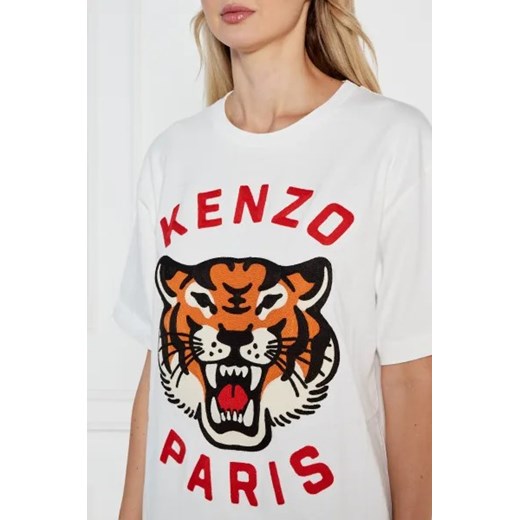 Bluzka damska Kenzo z krótkim rękawem z okrągłym dekoltem