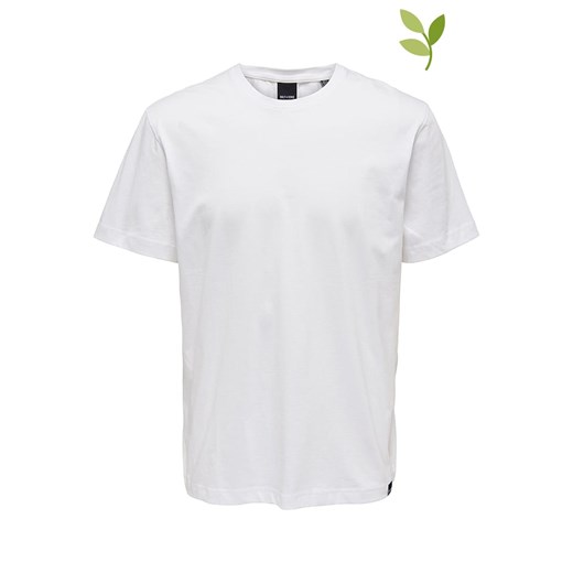 ONLY &amp; SONS Koszulka &quot;Max&quot; w kolorze białym ze sklepu Limango Polska w kategorii T-shirty męskie - zdjęcie 174084600