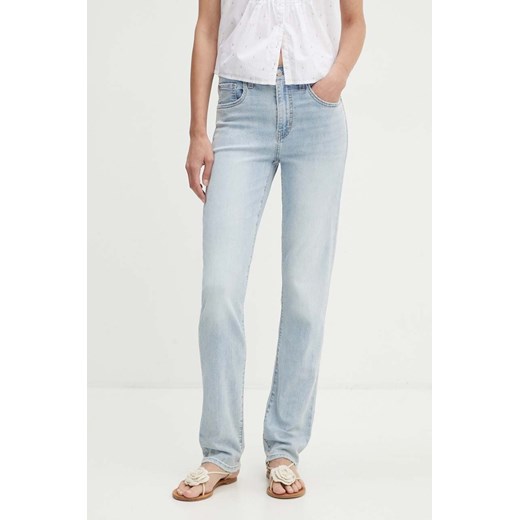 Levi&apos;s jeansy 724 HIGH RISE STRAIGHT damskie kolor niebieski 18883 ze sklepu ANSWEAR.com w kategorii Jeansy damskie - zdjęcie 174086833