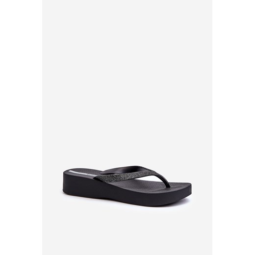 Japonki Klapki Damskie Brokatowy Pasek Czarne 83386 Ipanema Mesh Chic Plat Fem Ipanema 35/36 ZAZOO