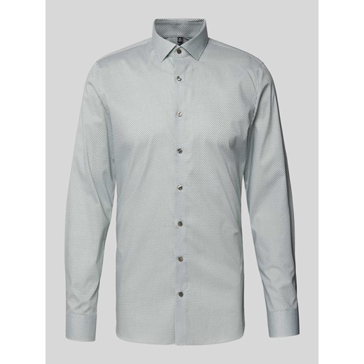 Koszula biznesowa o kroju super slim fit z listwą guzikową ze sklepu Peek&Cloppenburg  w kategorii Koszule męskie - zdjęcie 174088224