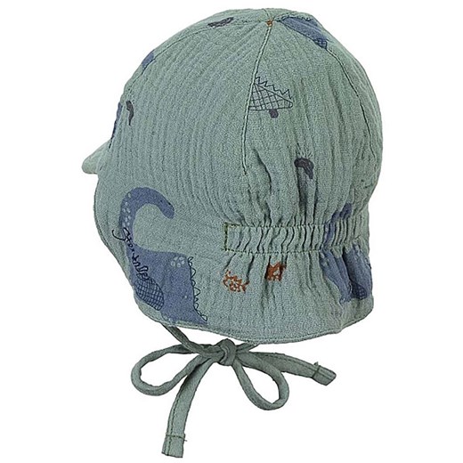 Sterntaler Dwustronna czapka w kolorze zielonym z osłoną karku Sterntaler 45 cm promocja Limango Polska