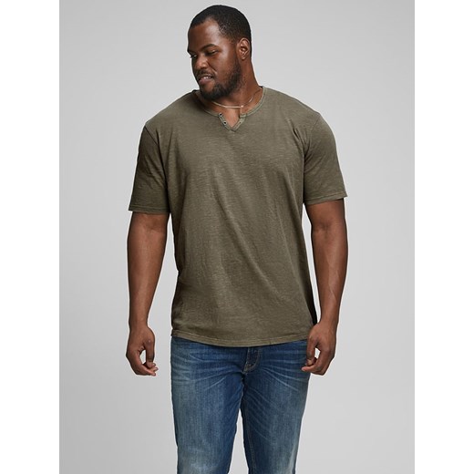 Jack &amp; Jones Koszulka &quot;Split&quot; w kolorze oliwkowym Jack & Jones M promocyjna cena Limango Polska
