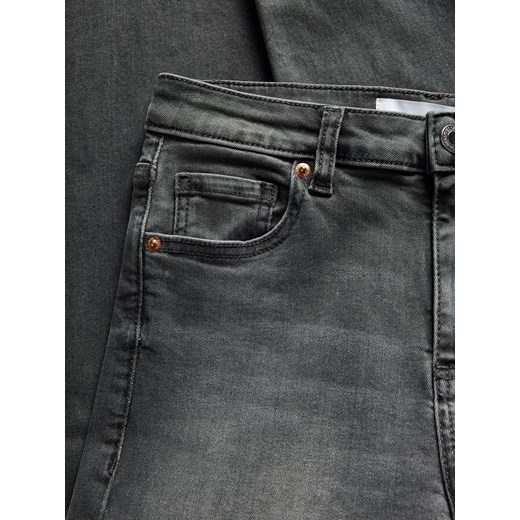 Reserved - Jeansy slim fit ze średnim stanem - szary Reserved 36 Reserved