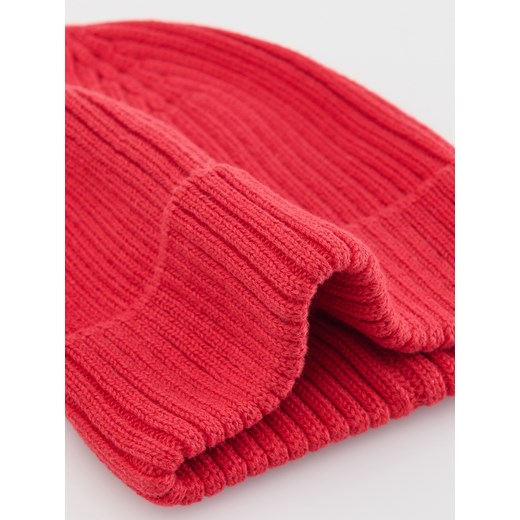 Reserved - Prążkowana czapka beanie - czerwony Reserved 9-13 lat Reserved
