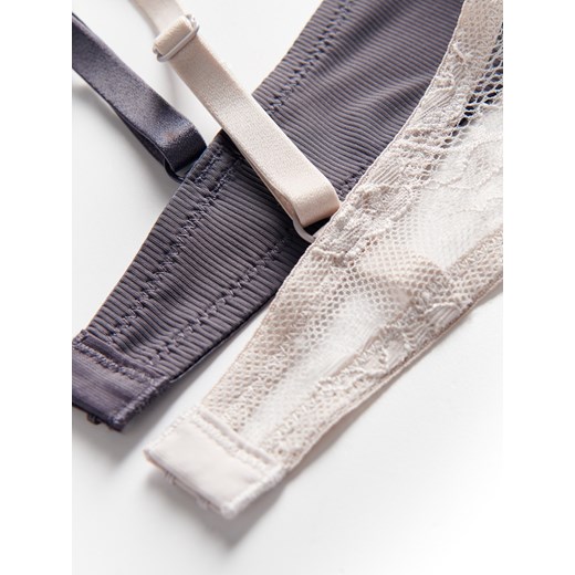 Reserved - Biustonosz super push up 2 pack - beżowy Reserved 70B Reserved