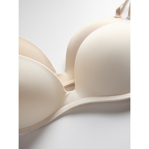 Reserved - Biustonosz push up 2 pack - kremowy Reserved 75A Reserved