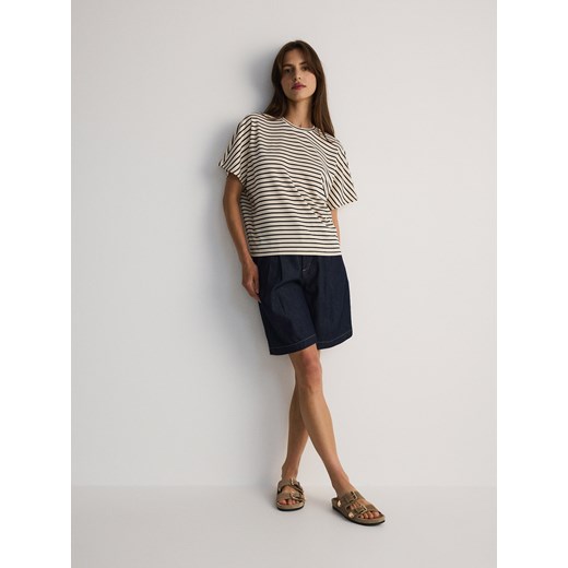 Reserved - T-shirt kimono z modalem - wielobarwny Reserved XS Reserved