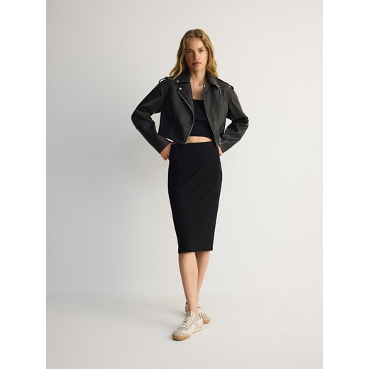 Reserved - Spódnica midi - czarny Reserved S Reserved