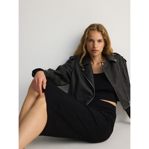 Reserved - Spódnica midi - czarny Reserved S Reserved