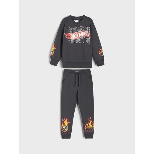 Sinsay - Komplet dzianinowy Hot Wheels - szary Sinsay 116 Sinsay